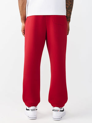 True Religion Jogger Mesh Print Buddha Travertine Red