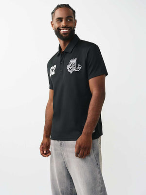 True Religion T-Shirt Ss Tr Crest Sport Jet Black
