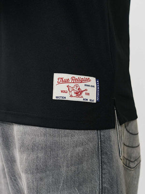 True Religion T-Shirt Ss Tr Crest Sport Jet Black