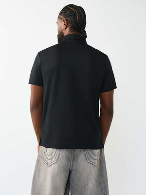 True Religion T-Shirt Ss Tr Crest Sport Jet Black