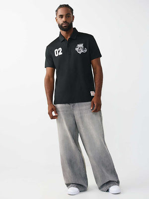 True Religion T-Shirt Ss Tr Crest Sport Jet Black