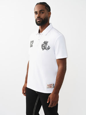 True Religion T-Shirt Ss Tr Crest Sport Optic White