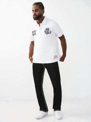 True Religion T-Shirt Ss Tr Crest Sport Optic White