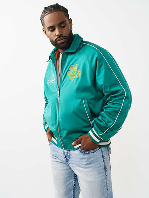True Religion T-Shirt Tr Crest Satin Retro Ultra Marine