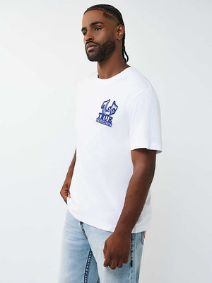 True Religion T-Shirt Ss Tr Crest Optic White
