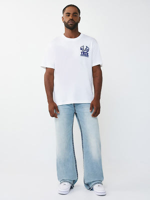 True Religion T-Shirt Ss Tr Crest Optic White