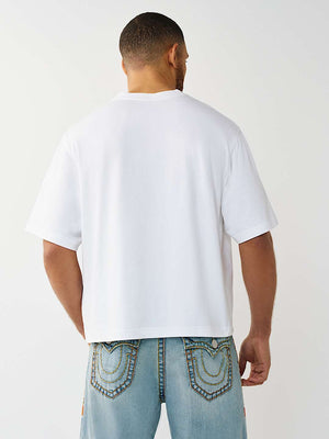 True Religion T-Shirt Ss True University Boxy Optic White