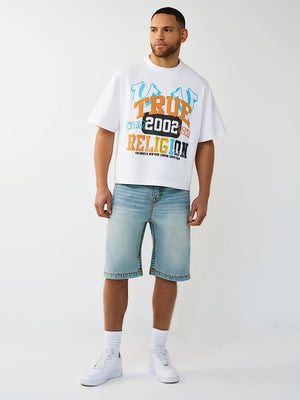 True Religion T-Shirt Ss True University Boxy Optic White