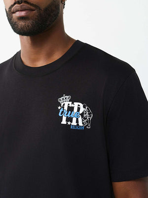 True Religion T-Shirt Ss Sport Logo Jet Black