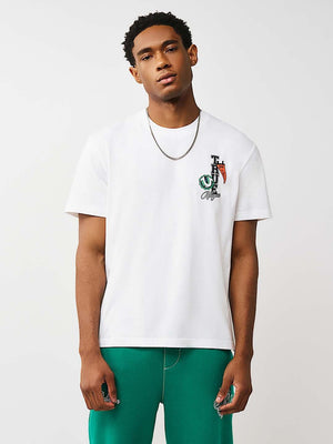 TRUE RELIGION T-SHIRT HS PENNANTS OPTIC WHITE