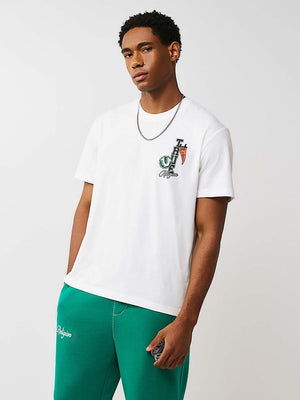 TRUE RELIGION T-SHIRT HS PENNANTS OPTIC WHITE