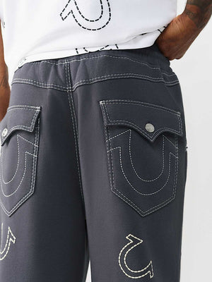 True Religion Sweatpants Hs Big T Baggy Iron Gate Grey