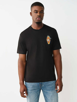 True Religion T-Shirt Ss Buddha Keychain Jet Black