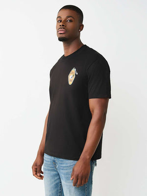 True Religion T-Shirt Ss Buddha Keychain Jet Black