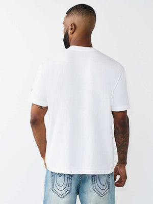 TRUE RELIGION T-SHIRT HS CHAMP OPTIC WHITE