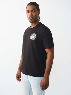 True Religion T-Shirt Ss True Earth Jet Black