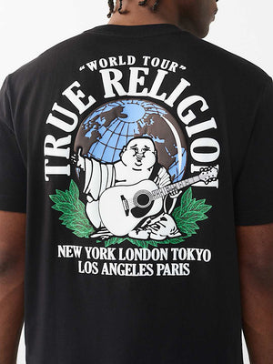 True Religion T-Shirt Ss True Earth Jet Black