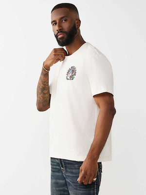 True Religion T-Shirt Ss True Earth Winter White