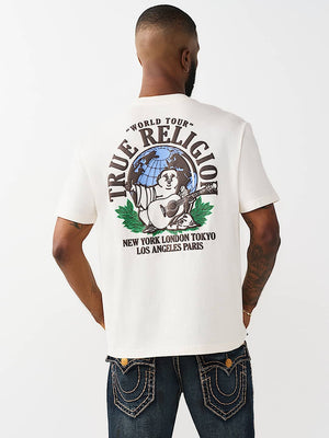 True Religion T-Shirt Ss True Earth Winter White