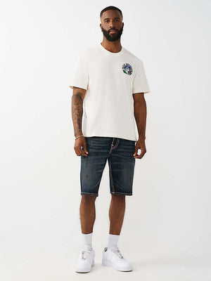 True Religion T-Shirt Ss True Earth Winter White