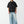 True Religion T-Shirt Ss Hs Print Oversized Jet Black