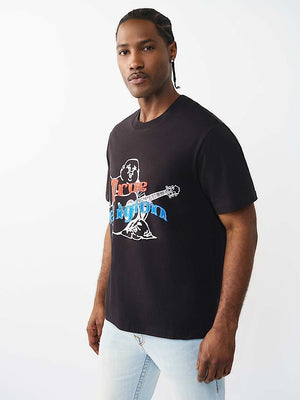 True Religion T-Shirt Ss Original Buddha Jet Black
