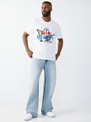 True Religion T-Shirt Ss Original Buddha Optic White