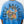True Religion T-Shirt Floral Snake Oversized Lapis Blue