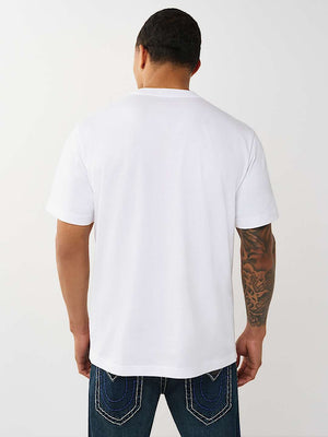 True Religion T-Shirt Ss World Tour Champs Optic White