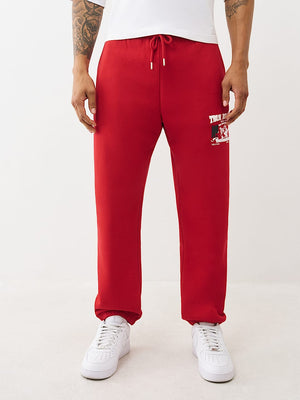 TRUE RELIGION JOGGER NUMBER ONE SRS RED