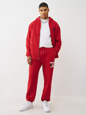 TRUE RELIGION JOGGER NUMBER ONE SRS RED
