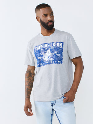 True Religion T-Shirt Brick Buddha Heather Grey