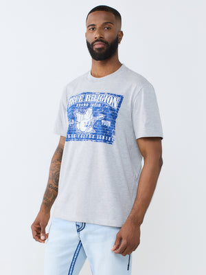 True Religion T-Shirt Brick Buddha Heather Grey