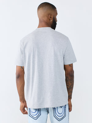True Religion T-Shirt Brick Buddha Heather Grey