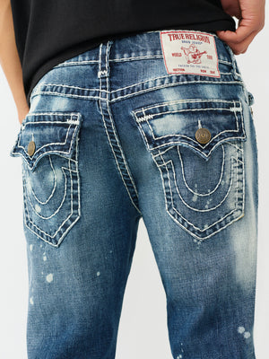 True Religion Jeans Ricky Super T Flap 34 In Nocturne Drive Dark Wash
