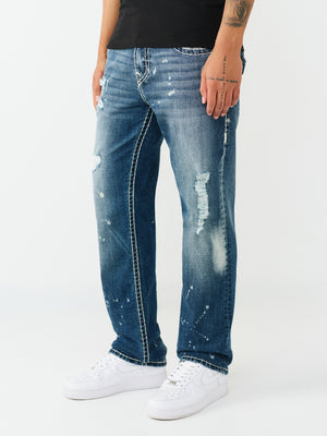True Religion Jeans Ricky Super T Flap 34 In Nocturne Drive Dark Wash