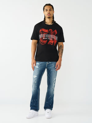True Religion Jeans Ricky Super T Flap 34 In Nocturne Drive Dark Wash