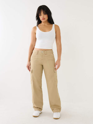 True Relgion Cargo Pants Ladies Single Needle Military-True Religion