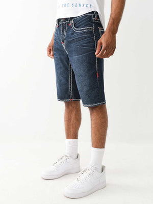 True Religion Ricky Shorts Super T Dark Wash-True Religion