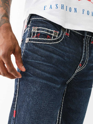 True Religion Ricky Shorts Super T Dark Wash-True Religion