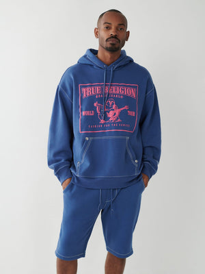 Big T Logo Relaxed Hoodie-True Religion