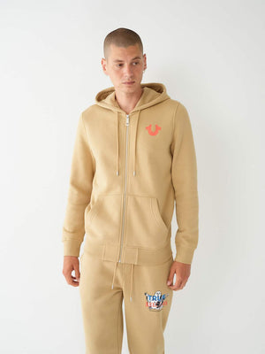 Horseshoe Logo Zip Hoodie-True Religion