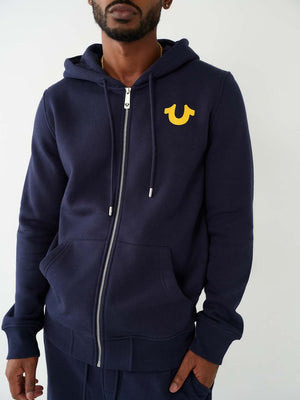 Horseshoe Logo Zip Hoodie-True Religion