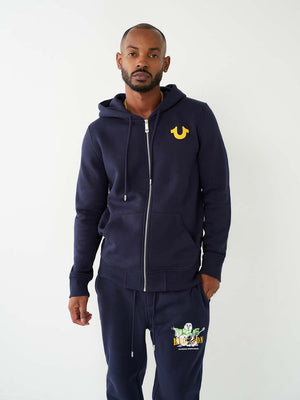 Horseshoe Logo Zip Hoodie-True Religion