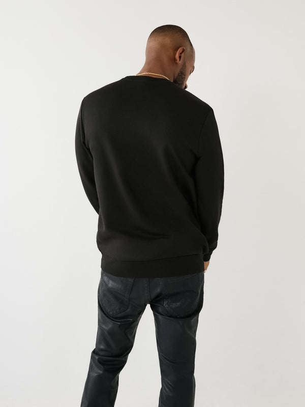 True Religion City Buddha Sweater Jet Black