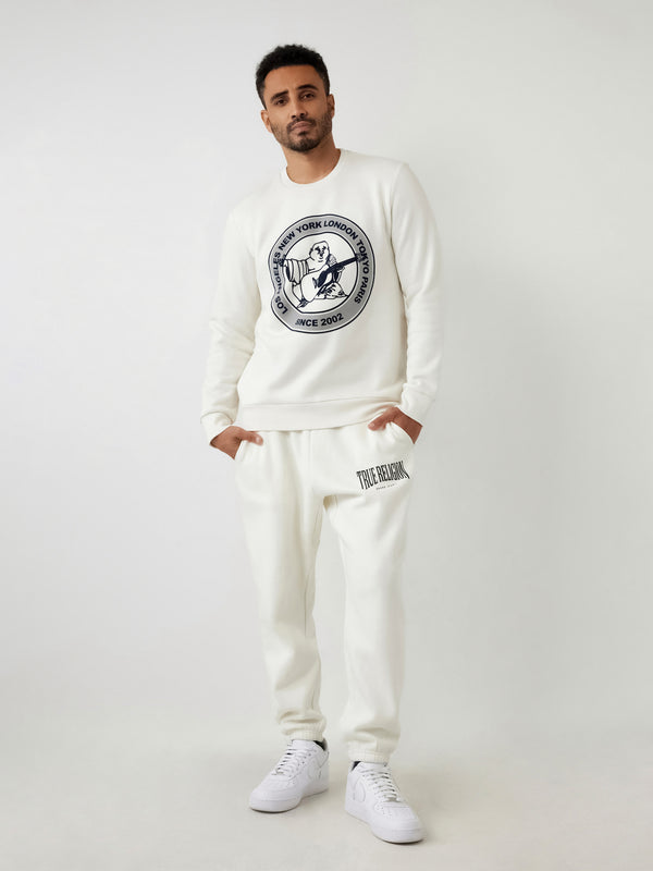 True Religion City Buddha Sweater Winter White