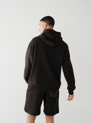 True Religion Hoodie Relaxed Logo Black-True Religion