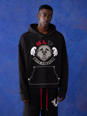 True Religion Blu X Tr Hoodie Faint Black-True Religion