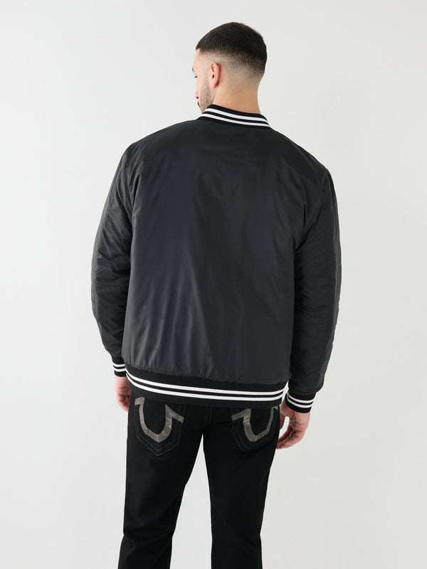 True Religion Arch Jacket Bomber Jet Black