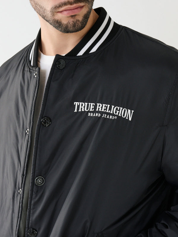 True Religion Arch Jacket Bomber Jet Black